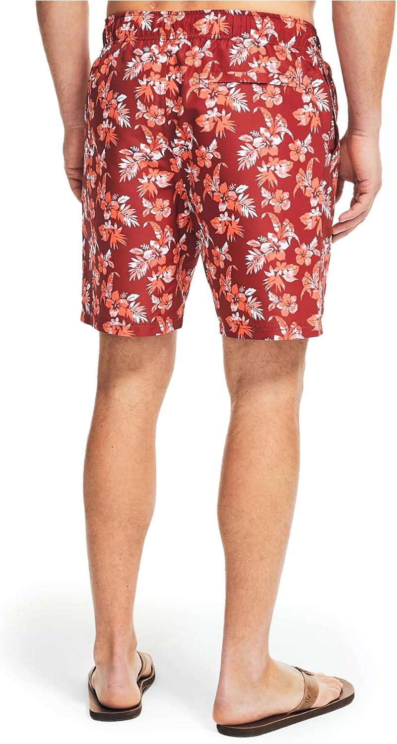 imageNautica Mens Standard Sustainably Crafted 8quot Swim ShortNautica Red