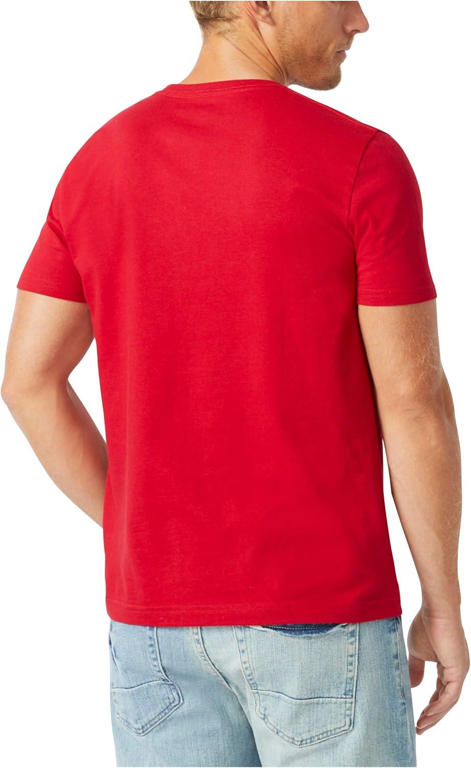 imageNautica Mens Sustainably Crafted Logo Signal Flag Graphic TShirtNautica Red