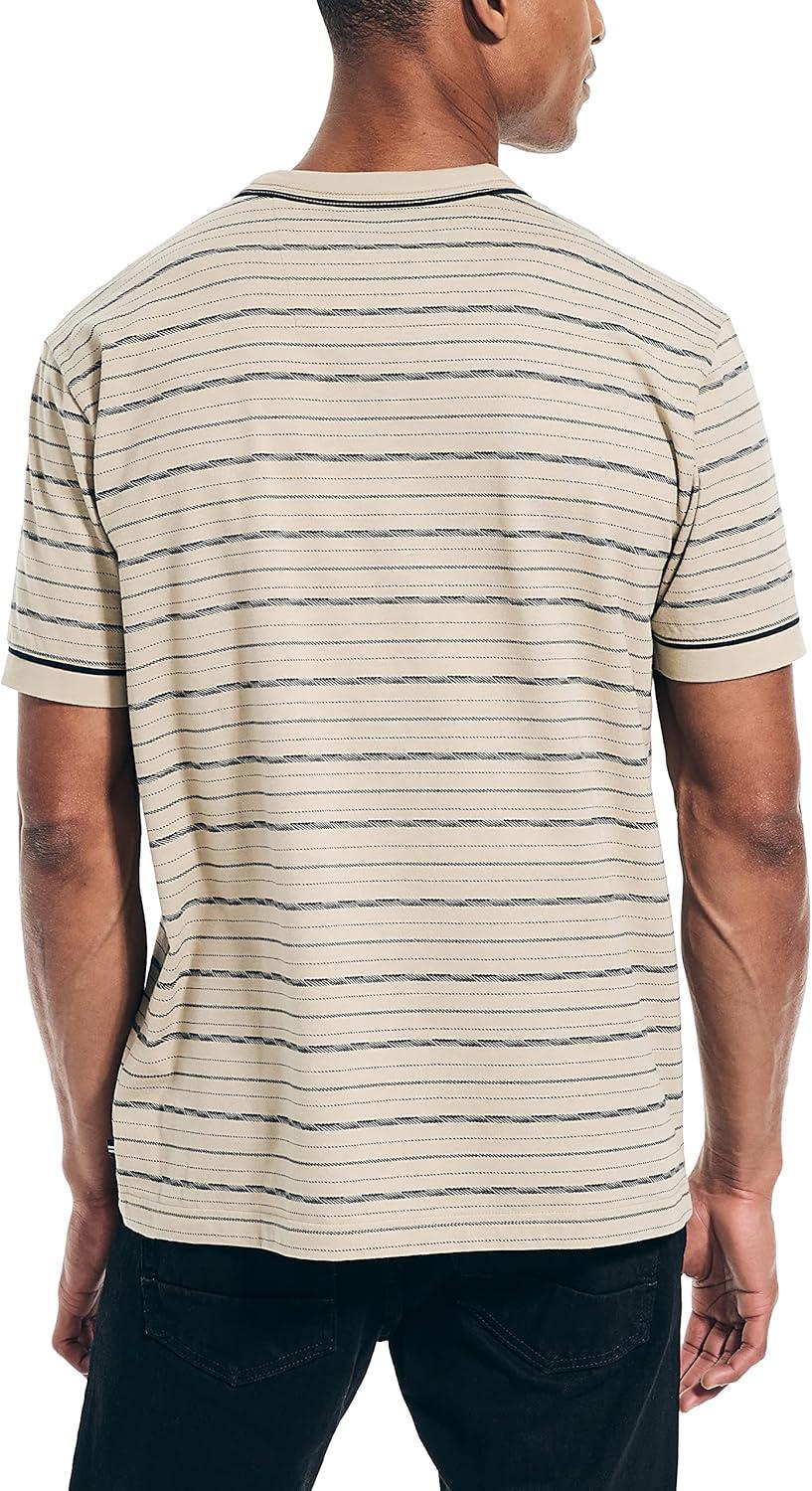 imageNautica Mens Sustainably Crafted Striped TShirtFlagstone