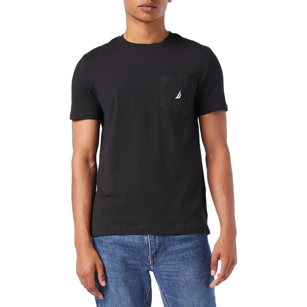 imageNautica Mens Classic Fit Pocket TShirtBlack