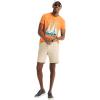 imageNautica Mens Classic Fit Flat Front Stretch Solid Chino 85quot Deck ShortsBeige Stone