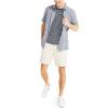 imageNautica Mens Classic Fit Flat Front Stretch Solid Chino 85quot Deck ShortsNautica Stone