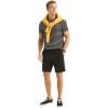 imageNautica Mens Classic Fit Flat Front Stretch Solid Chino 85quot Deck ShortsNight Black