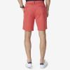 imageNautica Mens Classic Fit Flat Front Stretch Solid Chino 85quot Deck ShortsSailor Red