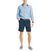 imageNautica Mens Classic Fit Flat Front Stretch Solid Chino 85quot Deck ShortsTrue Navy