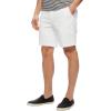 imageNautica Mens Classic Fit Flat Front Stretch Solid Chino Deck ShortBright White