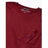 imageNautica Mens Classic Fit Pocket TShirtBurgundy Red