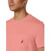 imageNautica Mens Classic Fit Pocket TShirtPale Coral Red