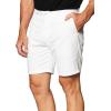 imageNautica Mens Cotton Twill Flat Front Chino ShortBright White