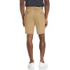 imageNautica Mens Cotton Twill Flat Front Chino ShortTuscan Tan