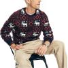imageNautica Mens Reissue Printed Jacquard Crewneck SweaterNavy