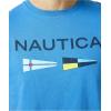 imageNautica Mens Sustainably Crafted Logo Signal Flag Graphic TShirtDelft