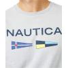 imageNautica Mens Sustainably Crafted Logo Signal Flag Graphic TShirtGrey Heather