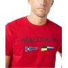 imageNautica Mens Sustainably Crafted Logo Signal Flag Graphic TShirtNautica Red