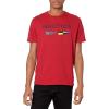 imageNautica Mens Sustainably Crafted Logo Signal Flag Graphic TShirtNautica Red