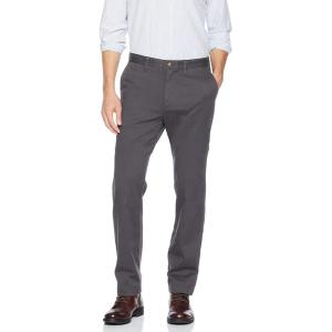 imageNautica Mens Classic Fit Flat Front Stretch Chino Deck PantForged Iron