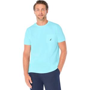 imageNautica Mens Classic Fit Pocket TShirtBright Aqua Blue