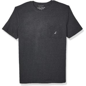 imageNautica Mens Classic Fit Pocket TShirtCharcoal Heather