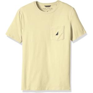 imageNautica Mens Classic Fit Pocket TShirtFrench Vanilla
