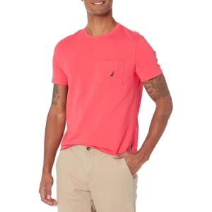 imageNautica Mens Classic Fit Pocket TShirtMelon Berry