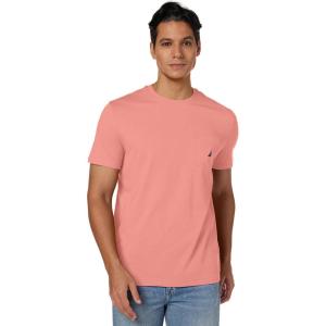 imageNautica Mens Classic Fit Pocket TShirtPale Coral
