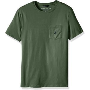 imageNautica Mens Classic Fit Pocket TShirtPine Forest Dark
