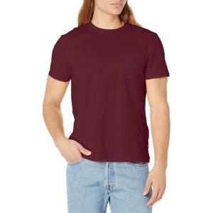 imageNautica Mens Classic Fit Pocket TShirtShipwreck Burgundy