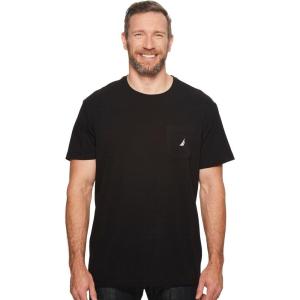 imageNautica Mens Classic Fit Pocket TShirtTrue Black