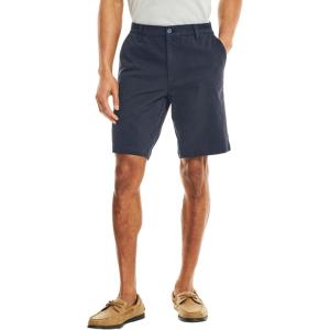 imageNautica Mens Cotton Twill Flat Front Chino ShortFrench Navy