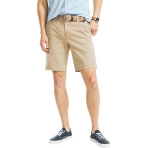 imageNautica Mens Cotton Twill Flat Front Chino ShortNew Khaki