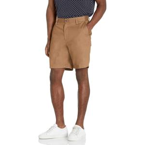 imageNautica Mens Cotton Twill Flat Front Chino ShortOyster Brown