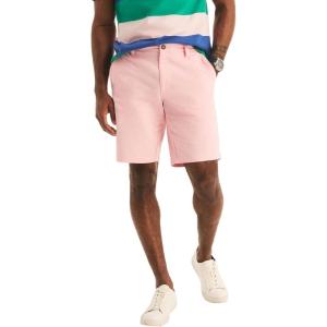 imageNautica Mens Cotton Twill Flat Front Chino ShortPale Orchid