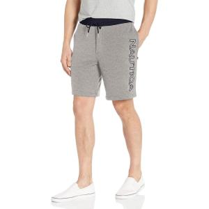 imageNautica Mens Fleece Knit Logo ShortsStone Grey Heather