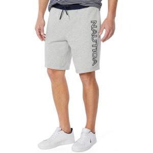 imageNautica Mens Fleece Logo ShortsGrey Heather