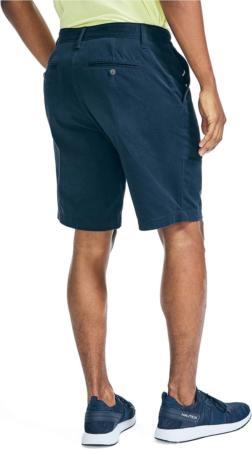 imageNautica Mens 95quot Navtech Slim Fit Shorts Navy 32 Regular US