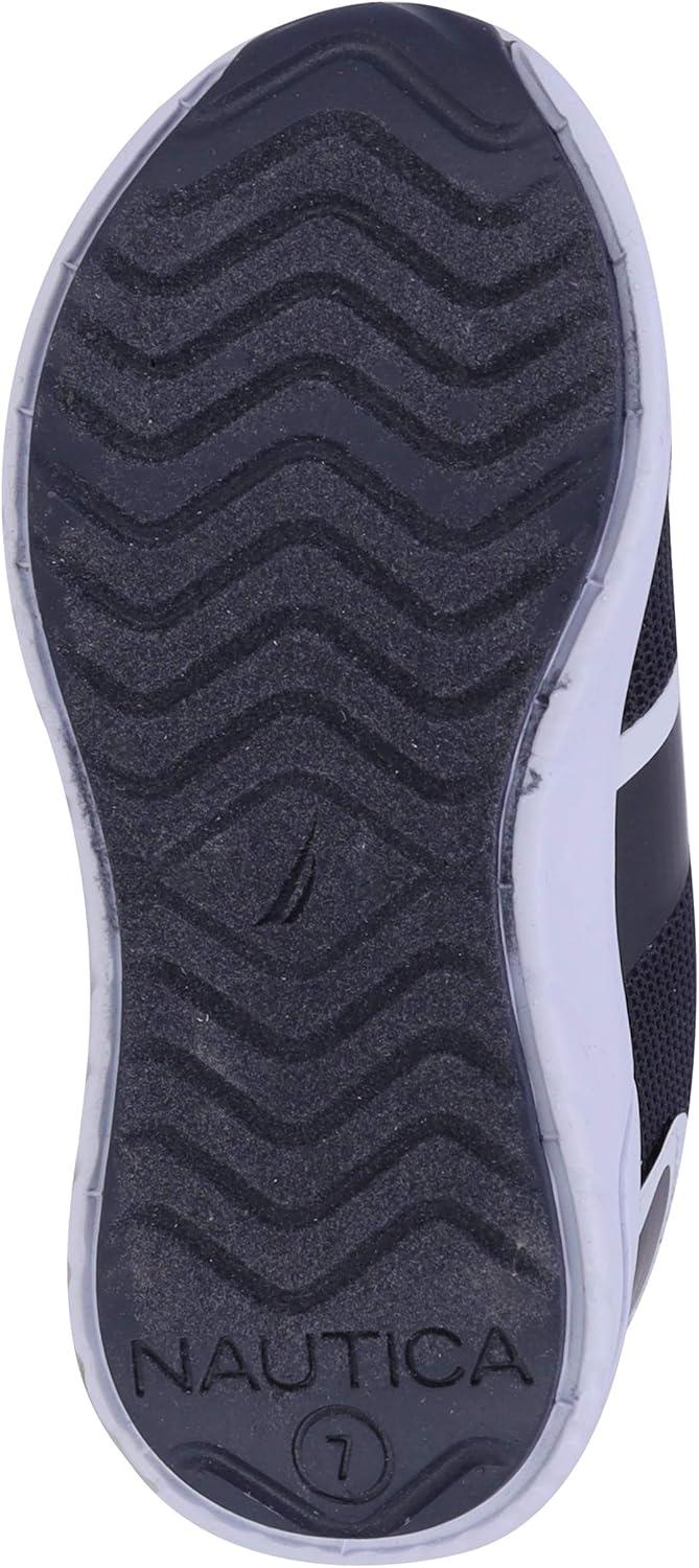 imageNautica Kids Fashion Sneaker Athletic Running Shoe with One Strap Boys  GirlsToddlerLittle KidLarnaca Navy Red