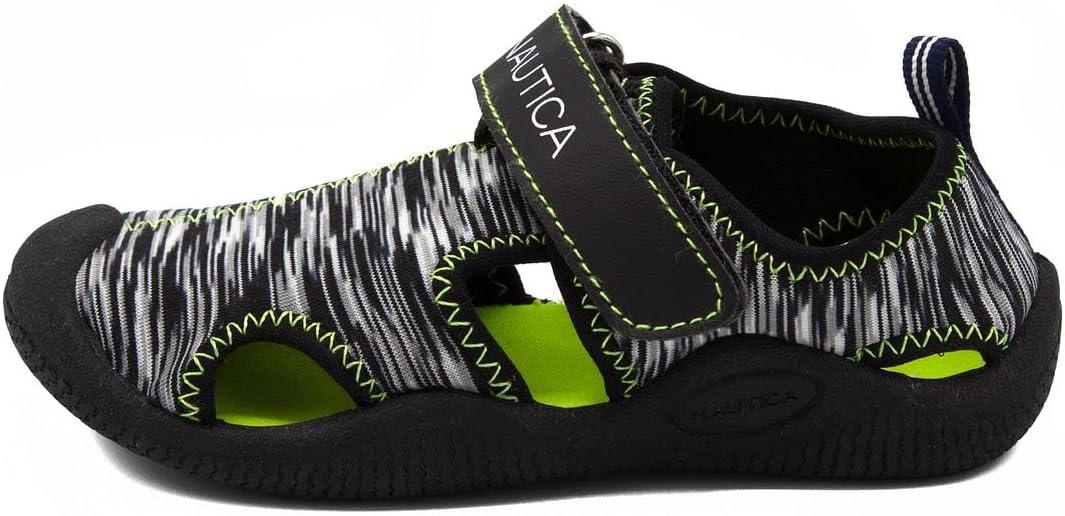 imageNautica Kids Protective Water ShoeClosedToe Sport Sandal Boy  Girl Big KidLittle KidToddlerBlack Multi