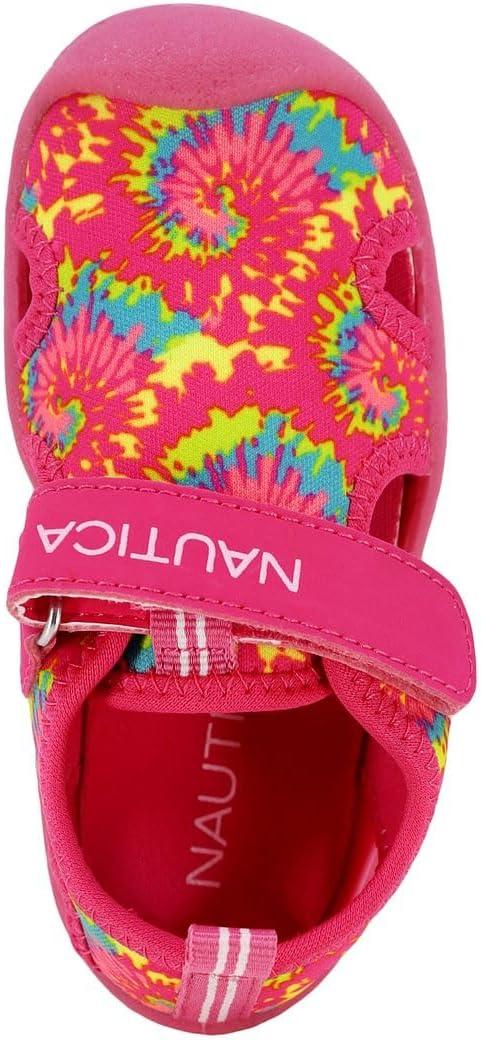imageNautica Kids Protective Water ShoeClosedToe Sport Sandal Boy  Girl Big KidLittle KidToddlerPink Multi Tie Dye