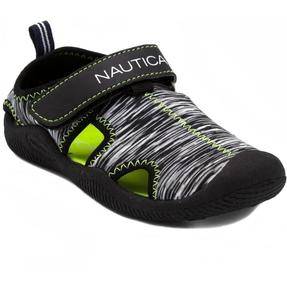imageNautica Kids Protective Water ShoeClosedToe Sport Sandal Boy  Girl Big KidLittle KidToddlerBlack Multi