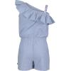 imageNautica Girls Lightweight Chambray Romper With Elastic WaistbandChambray Ruffle