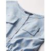 imageNautica Girls Lightweight Chambray Romper With Elastic WaistbandExtra Light Chambray