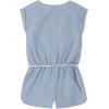 imageNautica Girls Lightweight Chambray Romper With Elastic WaistbandExtra Light Chambray