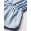 imageNautica Girls Lightweight Chambray Romper With Elastic WaistbandExtra Light Chambray