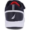 imageNautica Kids Fashion Sneaker Athletic Running Shoe with One Strap Boys  GirlsToddlerLittle KidLarnaca Navy Red