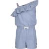 imageNautica Girls Lightweight Chambray Romper With Elastic WaistbandChambray Ruffle