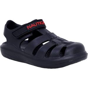 imageNautica Kids ClosedToe Outdoor Sport Casual Sandals  Lightweight Comfortable Eva Toddler Play Water Shoe SplashestBoy  Girl Little KidToddlerNavy
