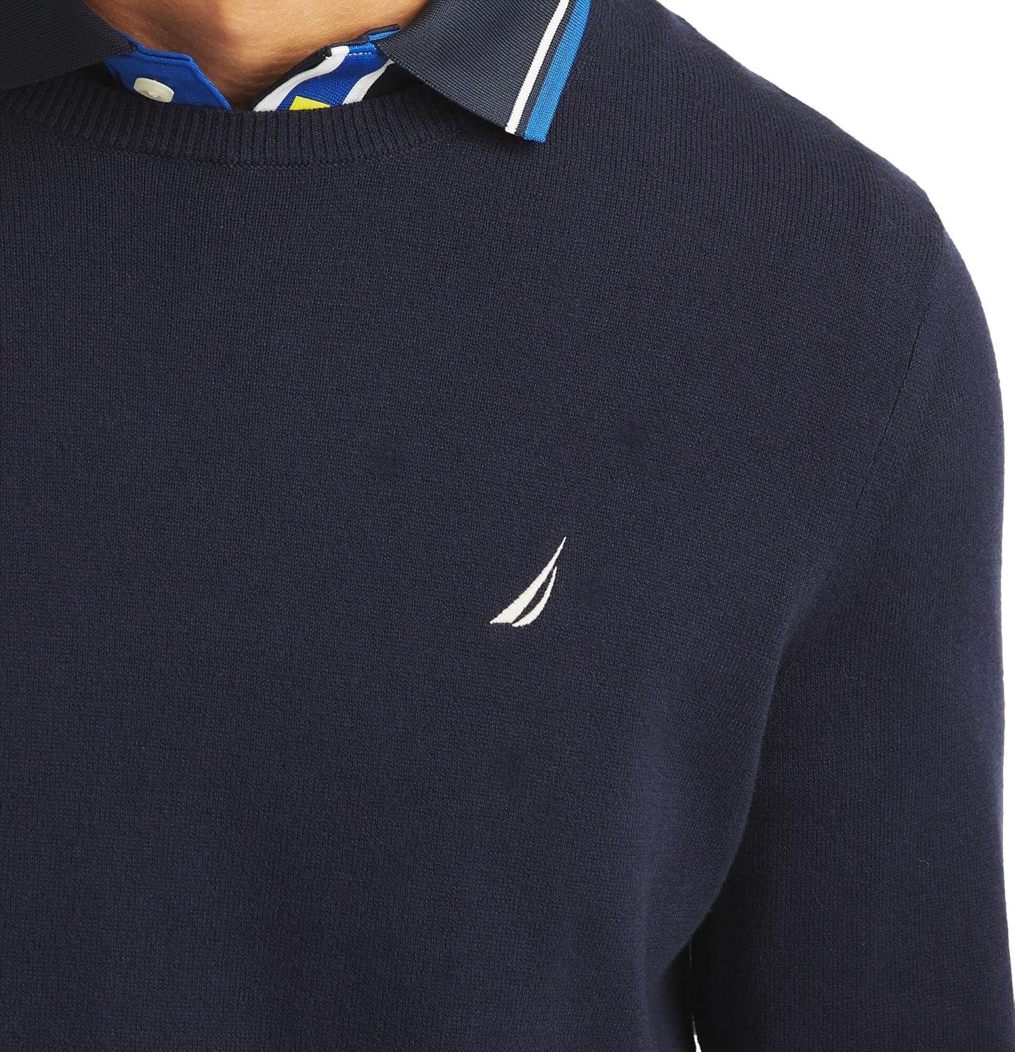 imageNautica Mens Sustainably Crafted Crewneck SweatshirtFrench Navy
