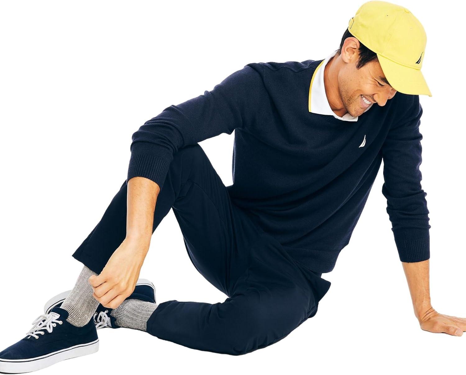 imageNautica Mens Sustainably Crafted Crewneck SweatshirtNavy Seas