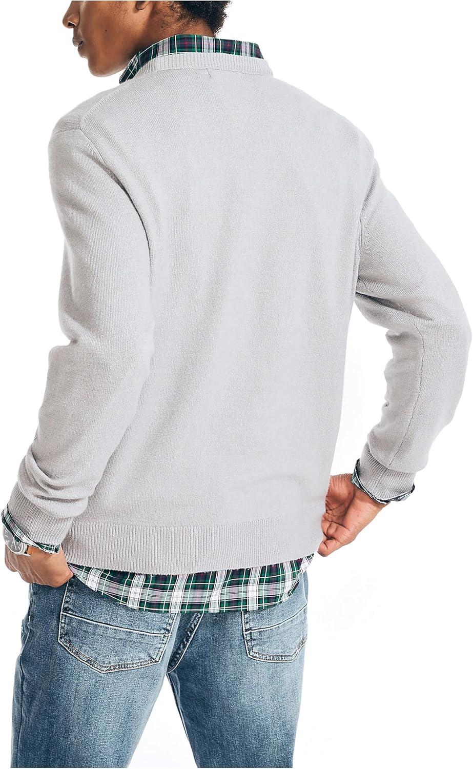 imageNautica Mens Sustainably Crafted Crewneck SweatshirtSharkfin Grey