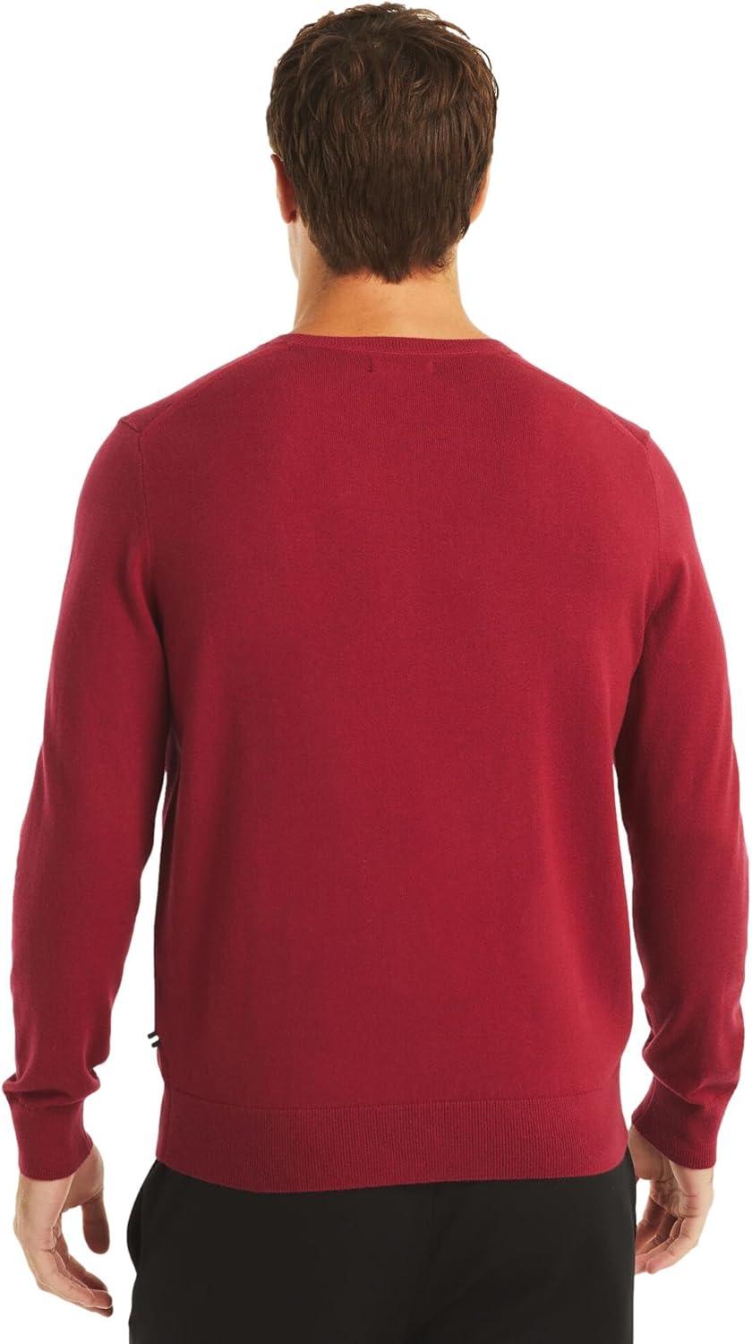 imageNautica Mens Sustainably Crafted Crewneck SweatshirtVintage Berry